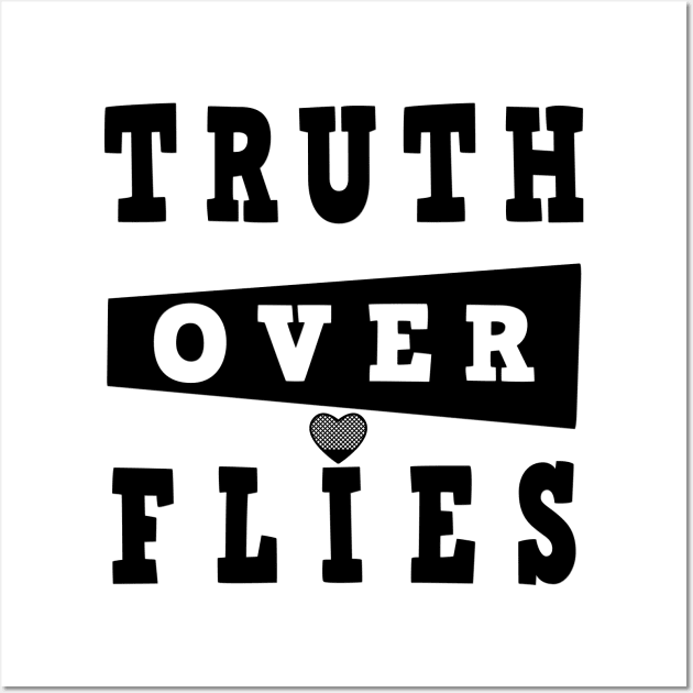 truth over flies,  kamala pence debate Wall Art by artspot